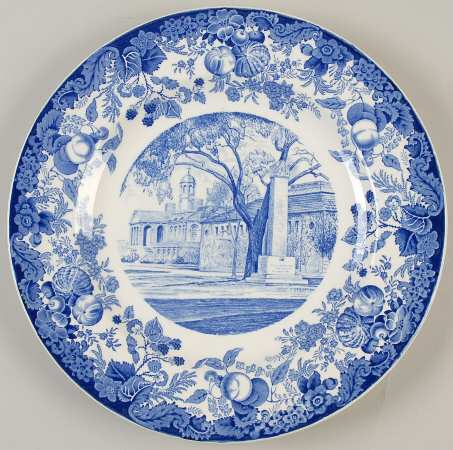 Harvard University Blue Dinner Plate