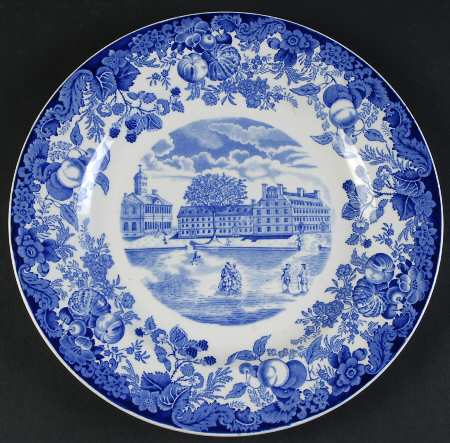 Harvard University Blue Dinner Plate