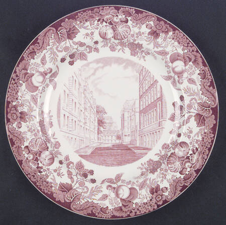 Harvard University Pink (No Gold Trim) Dinner Plate