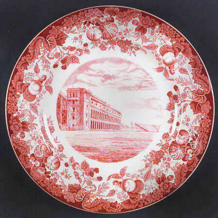 Harvard University Pink (No Gold Trim) Dinner Plate