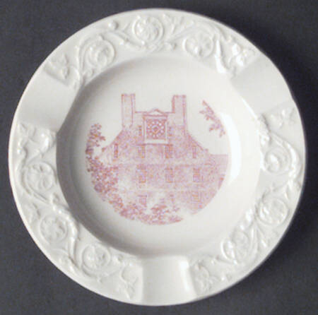 Harvard University Pink (No Gold Trim) 4" Ashtray