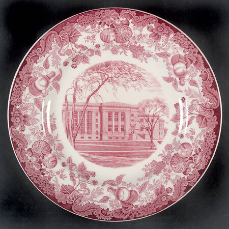 Harvard University Pink (No Gold Trim) Dinner Plate