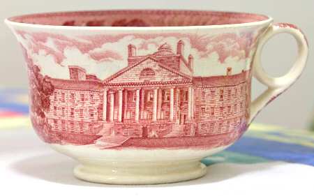 Harvard University Pink (No Gold Trim) Footed Cup