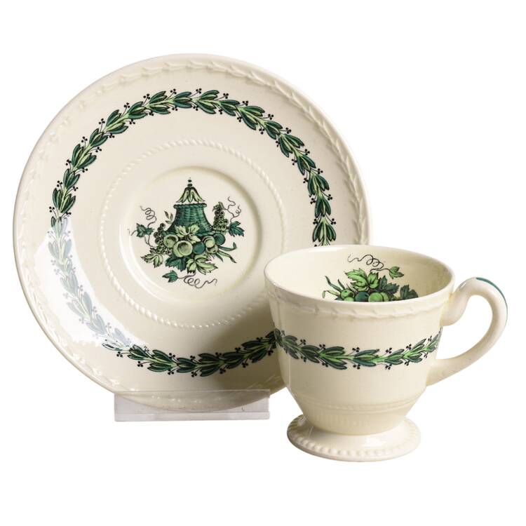 Hereford Footed Demitasse Cup & Saucer Set