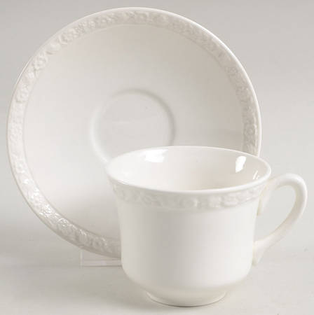 Hedge Rose Flat Cup & Saucer Set