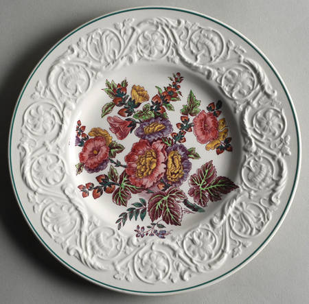 Hollyhock Salad Plate