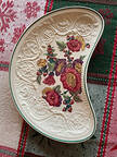 Hollyhock Crescent Salad Plate