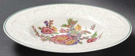Hollyhock Rim Soup Bowl