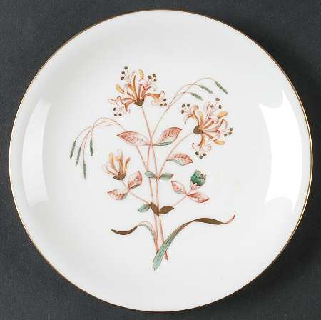 Honeysuckle Rust Bread & Butter Plate