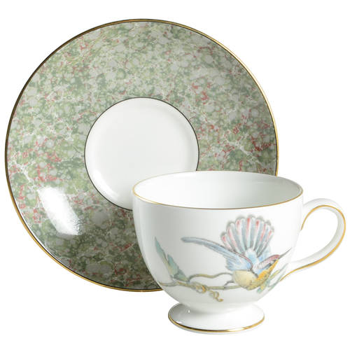Leigh Shape Footed Cup & Saucer Set