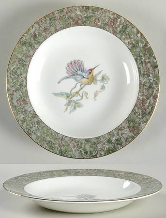 Humming Birds Large Rim Soup Bowl by Wedgwood