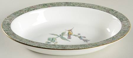 Humming Birds 10" Oval Vegetable Bowl