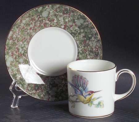 Humming Birds Can Shape Demitasse Cup and Saucer Set