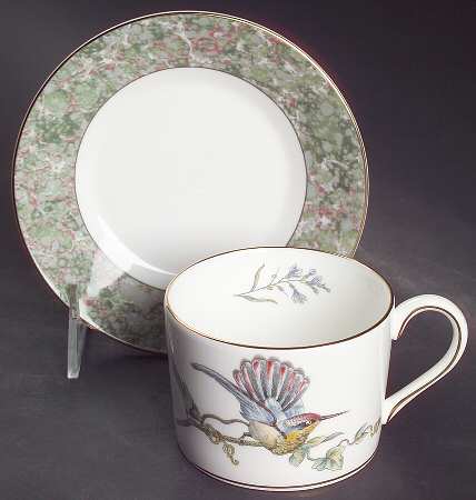 Humming Birds Flat Cup & Saucer Set