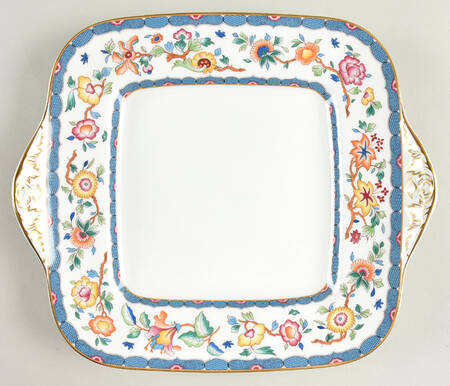 Huntingdon Square Handled Cake Plate