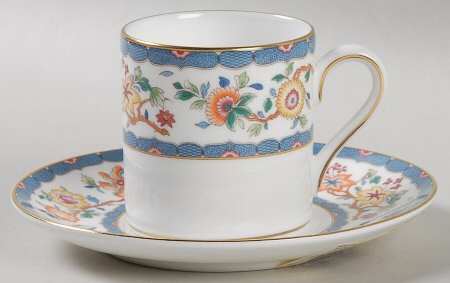 Huntingdon Bond Shape Demitasse Cup and Saucer Set