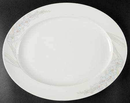 Ice Flower 14" Oval Serving Platter