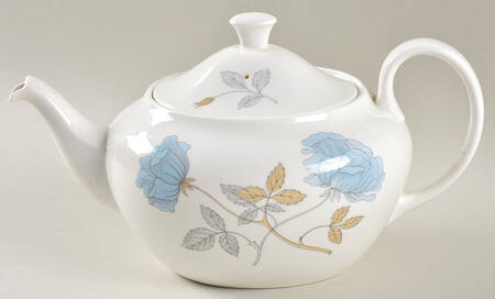 Ice Rose (No Trim) Teapot & Lid