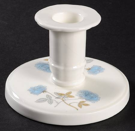 Ice Rose (No Trim) Single Light Candlestick