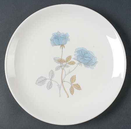 Ice Rose (No Trim) Luncheon Plate