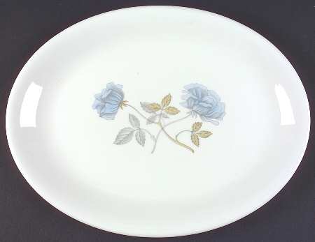 Ice Rose (No Trim) 13" Oval Serving Platter