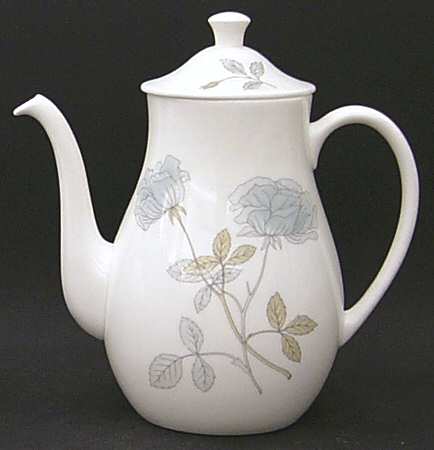 Ice Rose (No Trim) Coffee Pot & Lid