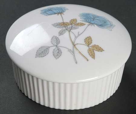 Ice Rose (No Trim) 3" Round Box & Lid