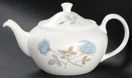 Ice Rose (No Trim) Mini Teapot & Lid