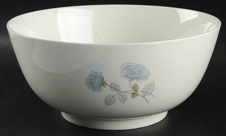 Ice Rose (No Trim) 9" Round Vegetable Bowl