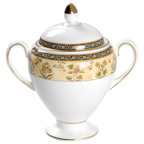 India Globe Shape Sugar Bowl & Lid
