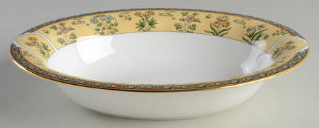 India 9" Oval Vegetable Bowl