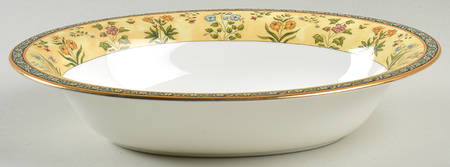 India 9" Oval Vegetable Bowl