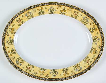 India 15" Oval Serving Platter