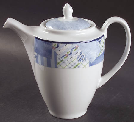 Indigo Coffee Pot & Lid