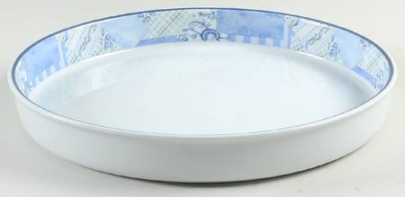 Indigo Flan Dish