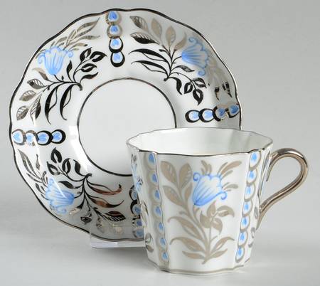 Indus Flat Demitasse Cup & Saucer Set