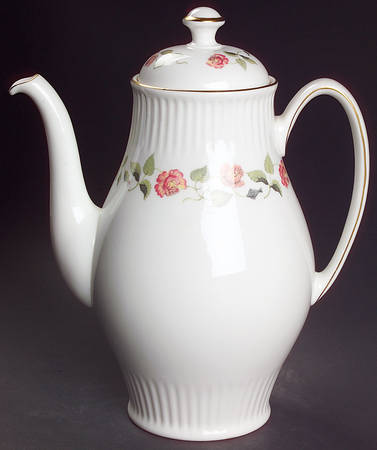 India Rose Coffee Pot & Lid