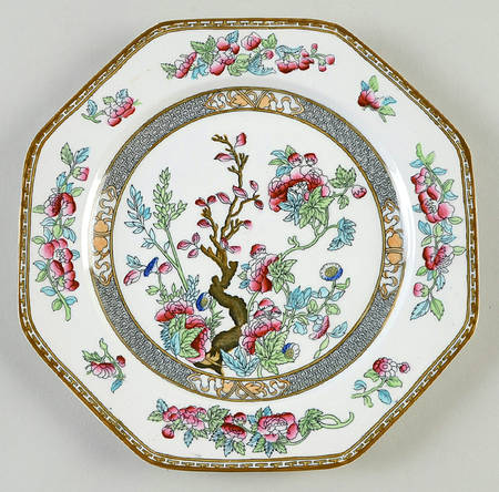 Indian Tree Octagonal Luncheon Plate