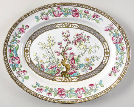 Indian Tree 11" Oval Serving Platter
