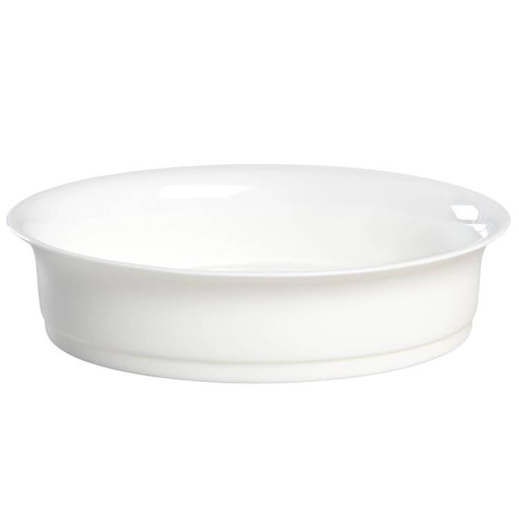 Inspiration White 9" Oval Vegetable Bowl