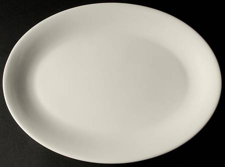 Inspiration White 15" Oval Serving Platter