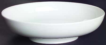 Inspiration White 9" Oval Vegetable Bowl