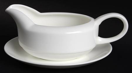 Inspiration White Gravy Boat & Underplate