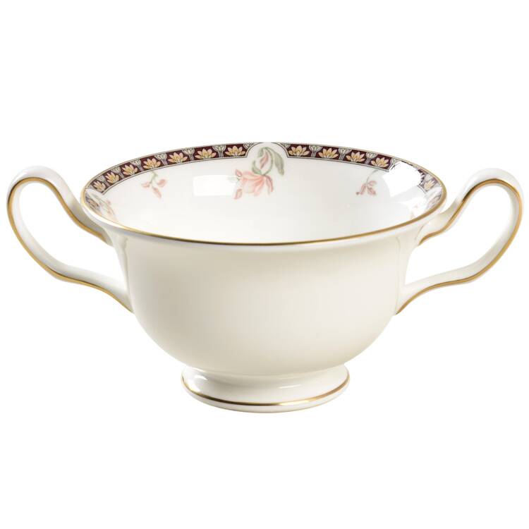 Isis Footed Cream Soup Bowl