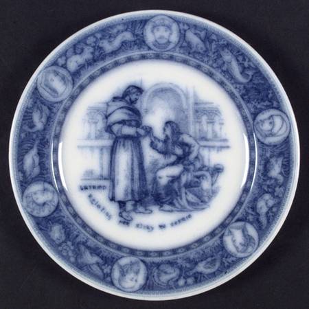 Ivanhoe (Flow Blue) Luncheon Plate