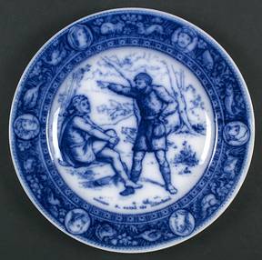 Ivanhoe (Flow Blue) Dinner Plate
