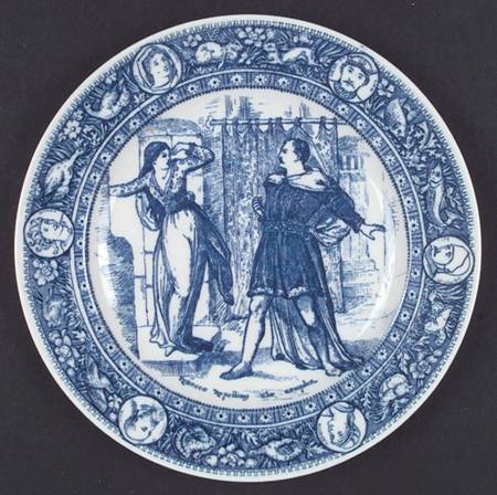 Ivanhoe (Flow Blue) Dinner Plate