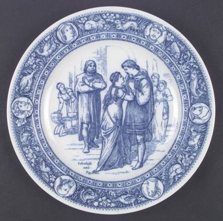 Ivanhoe (Flow Blue) Dinner Plate