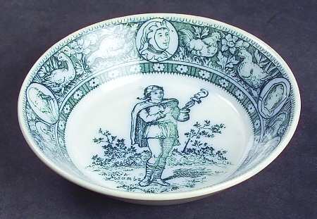 Ivanhoe (Blue Gray Design) Fruit/Dessert (Sauce) Bowl