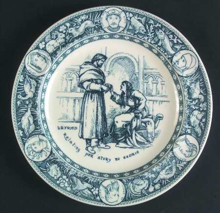 Ivanhoe (Blue Gray Design) Salad Plate
